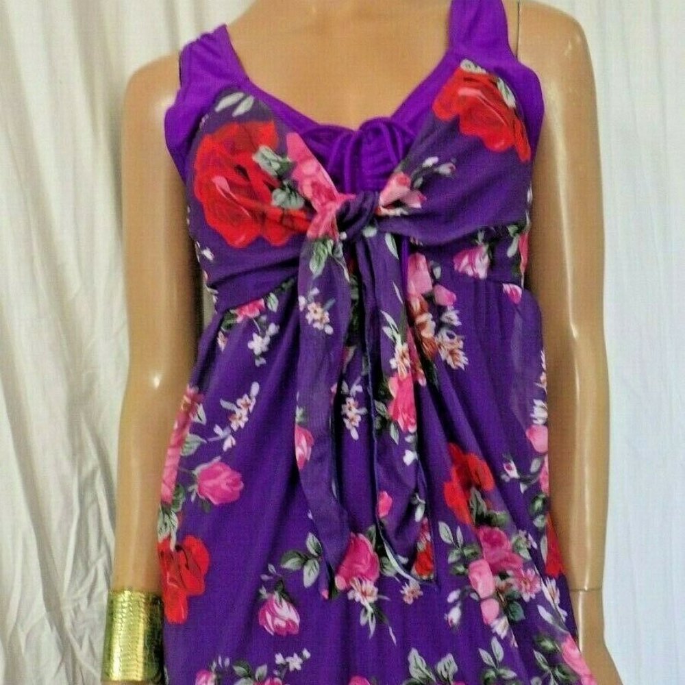NWT HOT TOUCH PLUS SZ 3XL ONE PIECE PRINT MOLDED CUPS BUST 46 SWIM DRESS
